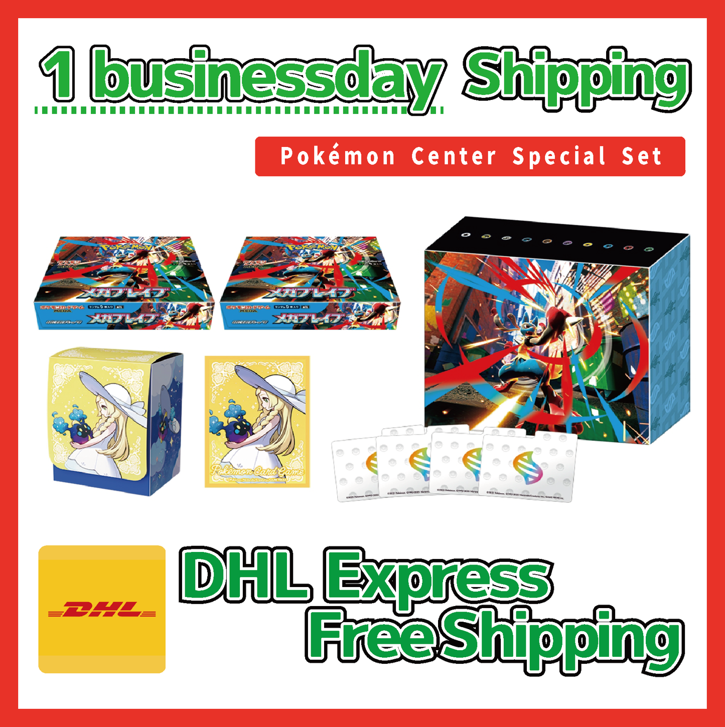 Pokemon Card Mega Brave Pokemon Center Set Booster Box Japanese M1L New Sealed