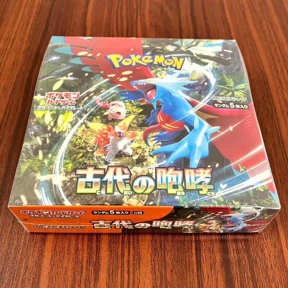 Pokemon Card Ancient Roar Booster Box Japanese SV4K With Shrink Wrap